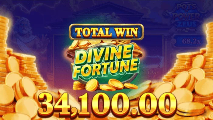Pots of Power: Zeus – Gesamtgewinn aus dem Bonus